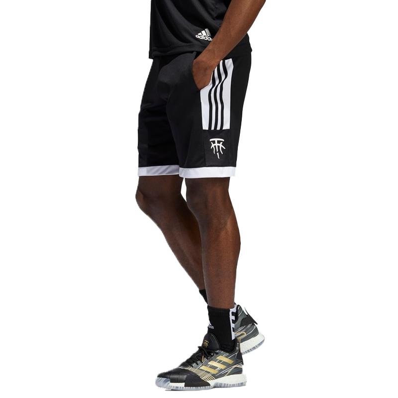 adidas T-Mac Three-Stripe Logo Basketball Shorts Men Bottoms Black DP4940