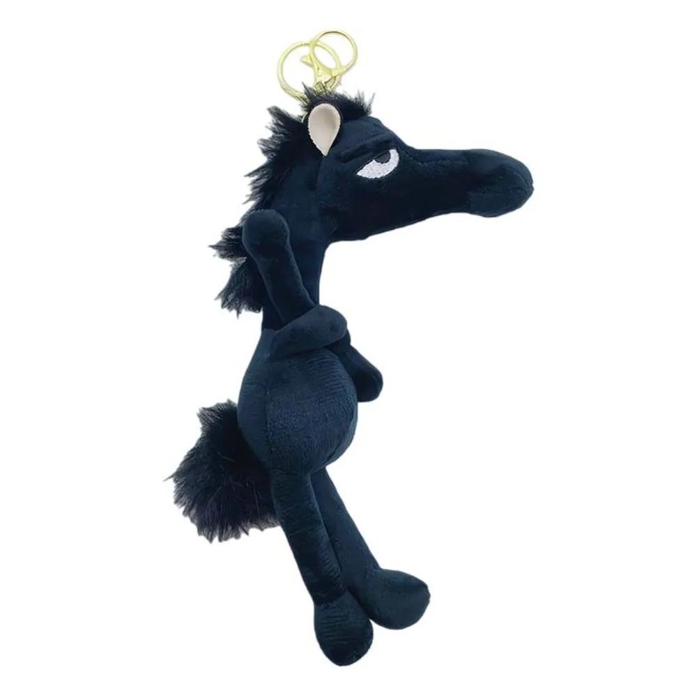 Cartoon Simulation Horse Stuffed Toy Keychain Exquisite Craftsmanship Stuffed Horse Plush Toy Keyring Fantasy Style
