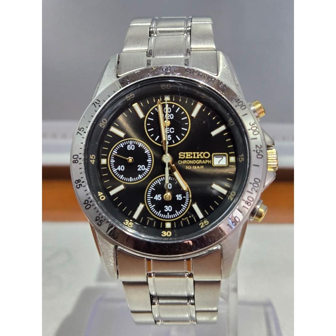 Used Good condition! Working item! New battery! SEIKO Chronograph 7T92 0DW0