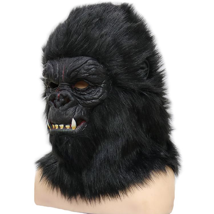 Maska opice King Kong Latexová zvířecí pokrývka hlavy Halloweenská cosplay Zábavná party kostým rekvizity