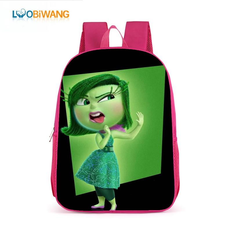 Inside Out 2 Kids School Backpack 17 Inch Oxford Fabric Bag Girls Boys Lightweight Anti-Theft Comfortable Student