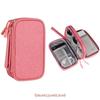Travel Organizer Bag Cable Storage Organizers Pouch Carry Case Portable Waterproof Double Layers Storages Bags for Headset Cord