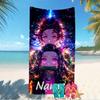 Customizable Personalized Beach Towels Demon Slayer Tanjiro Kamado Themed designs.Suitable for the Beach, Yoga, Sports;ideal As Beach Accessories