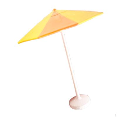 1/64 Scale Patio Umbrella Market Model Photo Prop DIY Crafts Miniature Furniture for