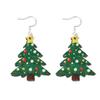 1Pair Christmas Tree Christmas Earring Handmade Sew Xmas  Eardrop Santa Claus  Earrings  Women