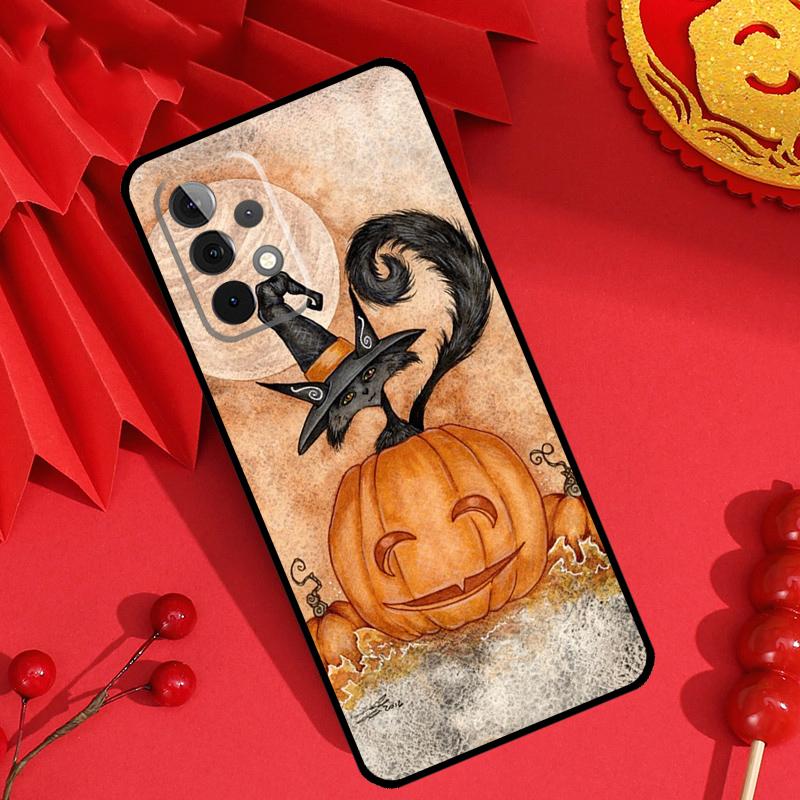 Magic Cat The Witches Case For Samsung Galaxy M15 M55 M31 M13 M11 M12 M14 M06 M16 M36 M56 M53 M32 M52 M35 M34 M54