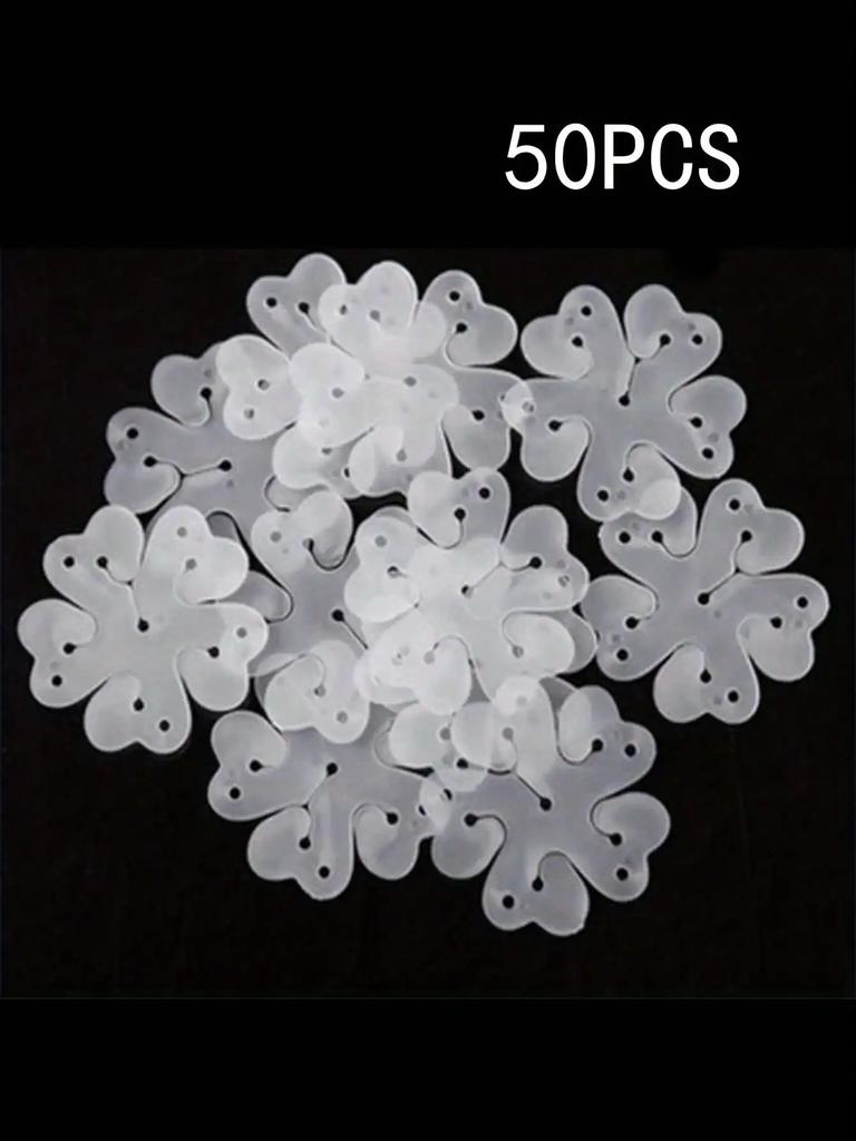 50PCS Wedding,birthday,party,balloon Accessories,plum Blossom Clip,multifunctional Ring Buckle,balloon Arch Buckle Design Clip