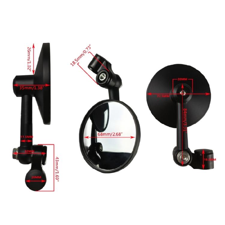 Motorrad Lenker Konvexspiegel Motorrad Roller ATV Universelle Seitenspiegel