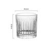 290ml/335ml Nordic Striped Glass Cup Creative Cocktail Glass Iced American Coffee Cup Latte Mocha Mugs Cafe Exquisite Glassware