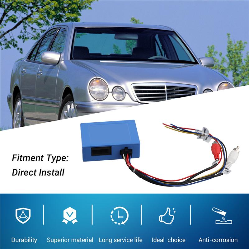 Car D2B Digital Data Fiber Optic Decoder Car Radio Adapter For Mercedes Benz ML S/CL SL ECS CLK E Class-A87Q