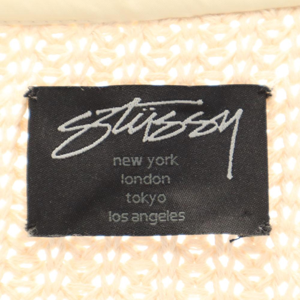 STUSSY Long sleeve cardigan M beige Men's Used