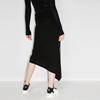Y-3 Logo Irregular Reflective Knitted Skirt Women skirts Black GT5282