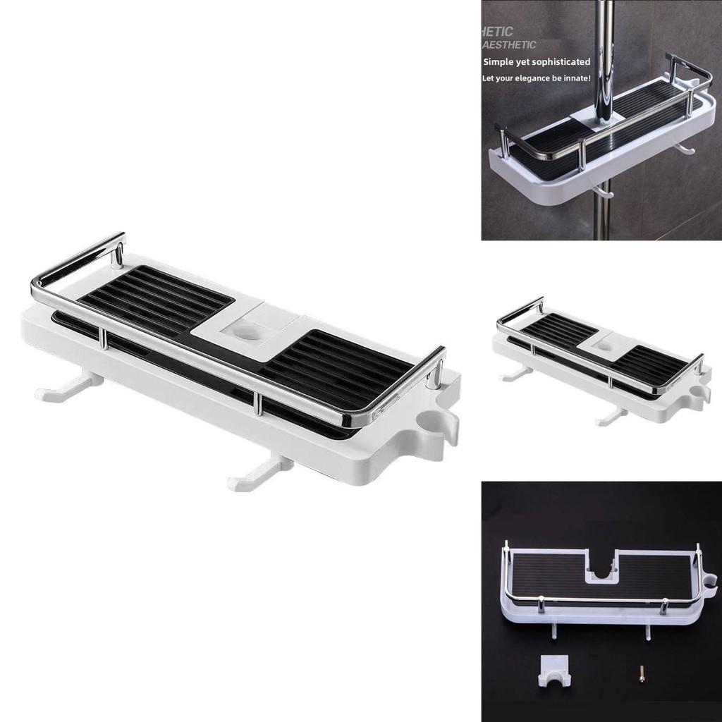 Included Bathroom Shower Shelf With For Easy Storage In Home Bathrooms