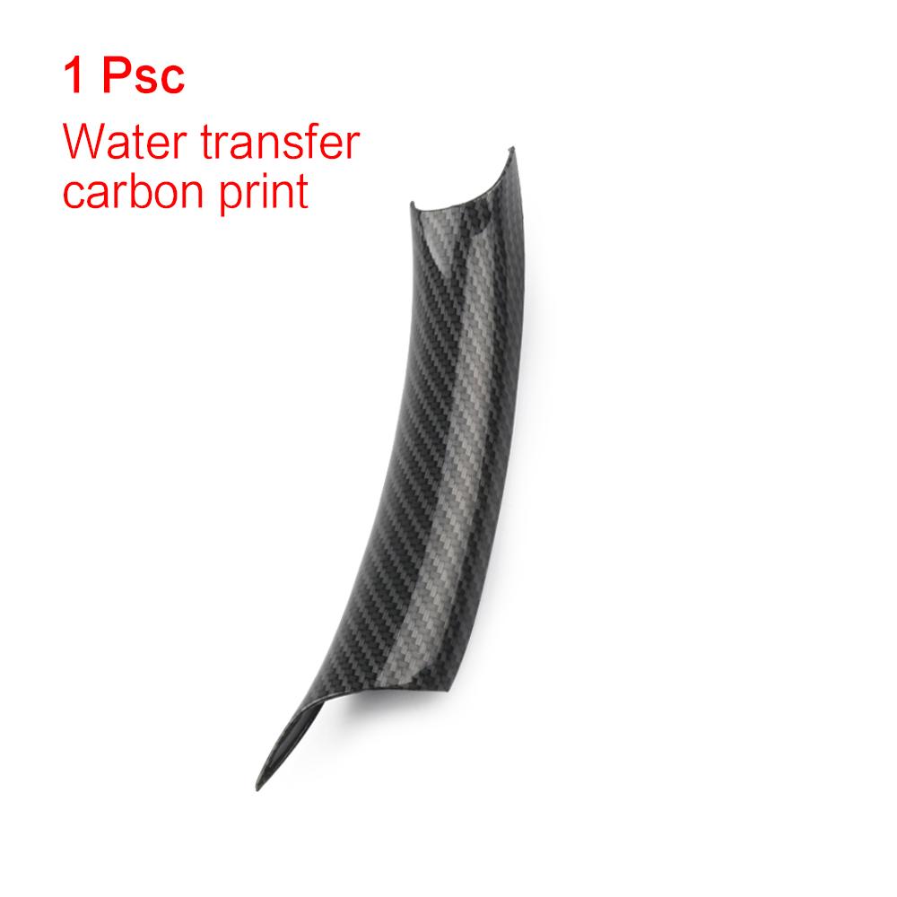 Carbon Fiber Car Interior Door Pull Handle Inner Panel Trim Cover Fast Install With Seconds For BMW X5 X6 E70 E71