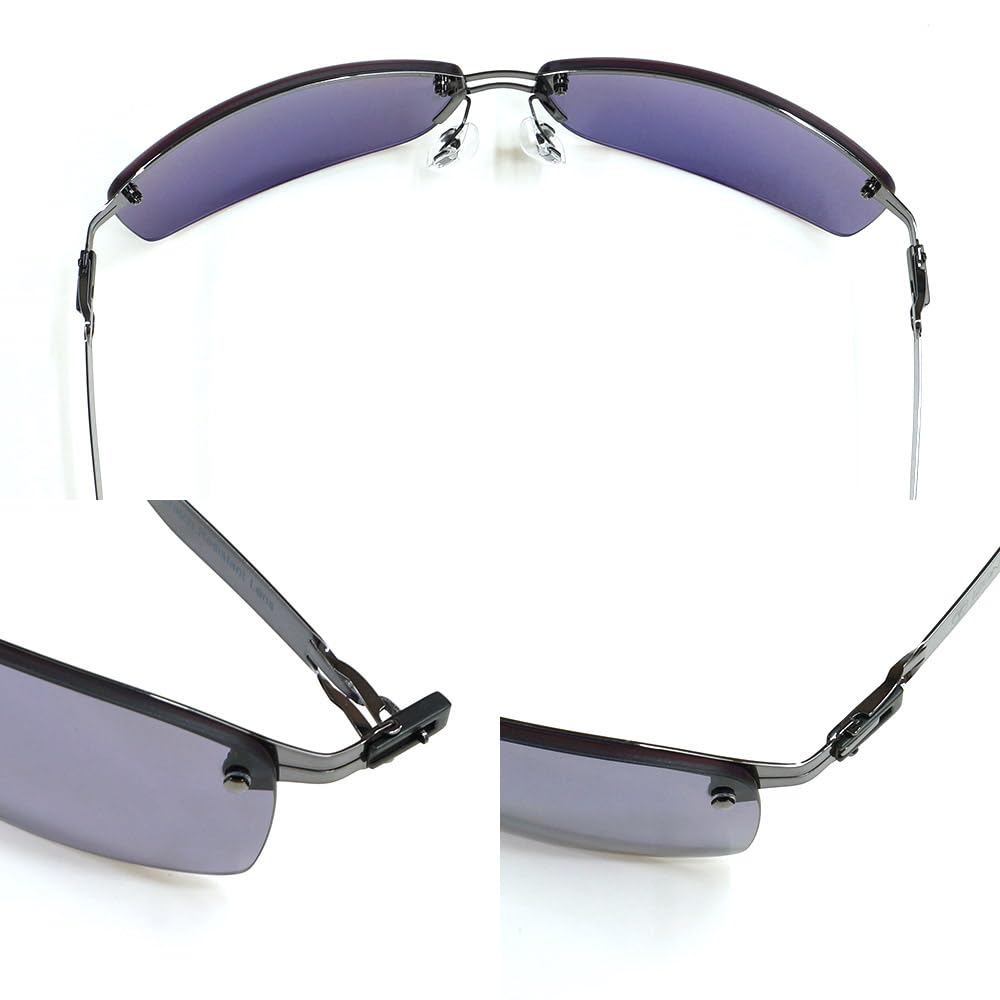 iZONE High Performance Polarized Sunglasses Ultra Lightweight IDRIVE Premium for Golf [iZONE] Men's P1120-HC13 Driving, Fishing, (Purple)