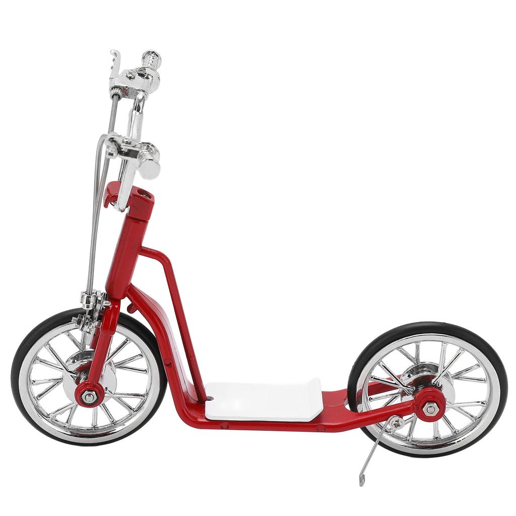 Red Model Scooter 1:10 Scale Sturdy Alloy Exquisite Colors High Simulation Eye Catching Die Cast