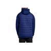 Nike Logo Print Kangaroo Pocket Hooded Cotton Jacket Men Jacket Blue AO1441-478