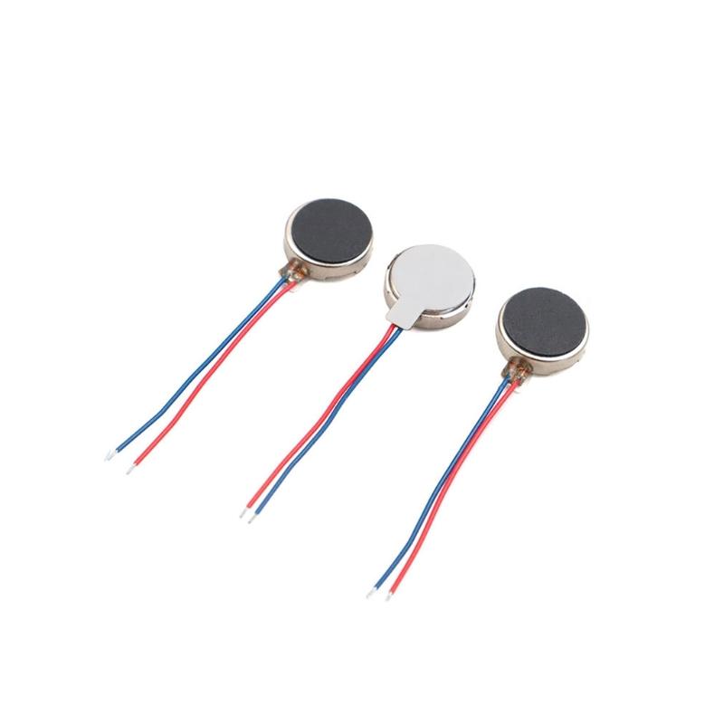 6pcs Highly Speed 1027 Flat Motor Mini Vibration Motor for DIY Projects and Health Products 11000RPM, Easy Installation