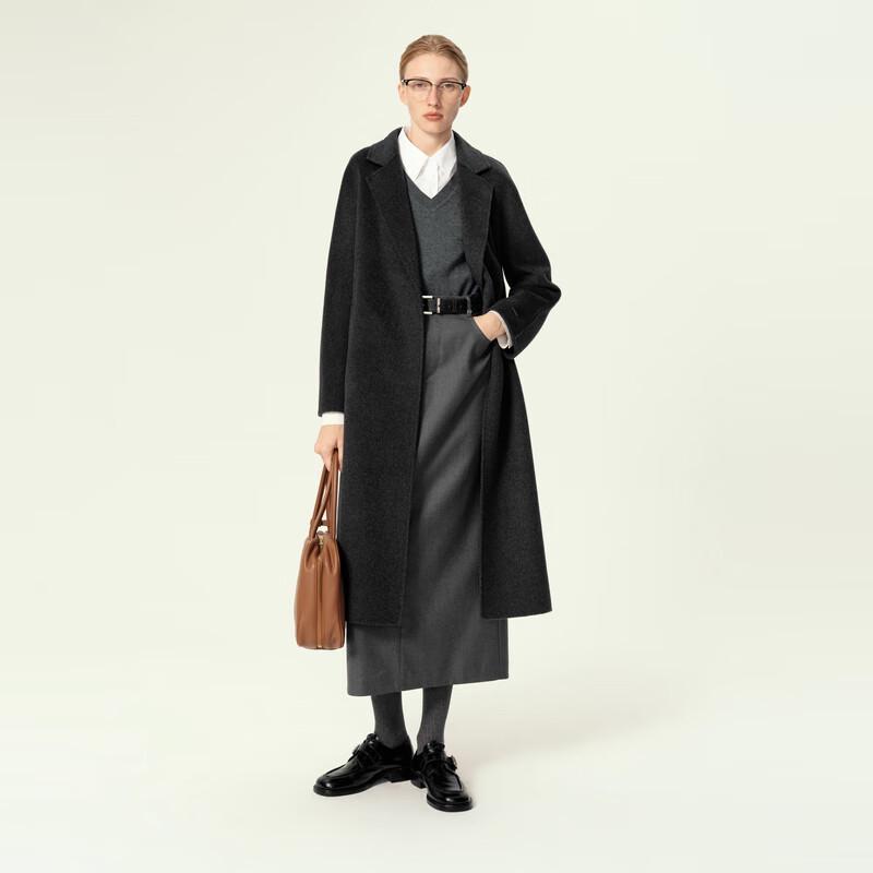 Eifini Women's Mid-length Tencel Wool Coat 199A170447