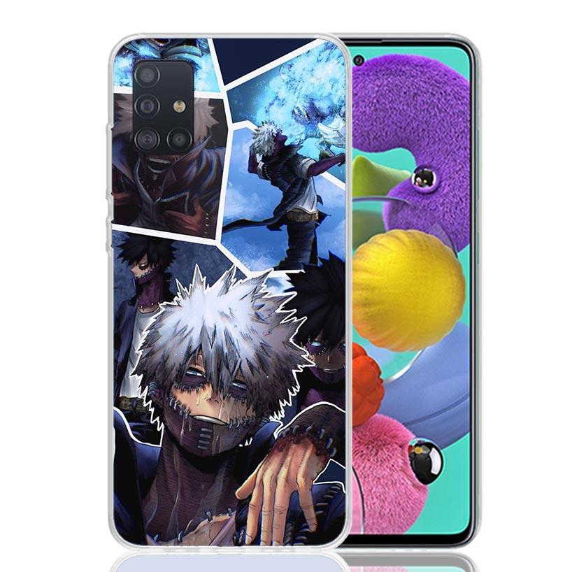 My Hero MHA Dabi Bnha Phone Case For Samsung Galaxy A52 A32 A22 A12 A02S A50S A30S A51 A31 AA71 Note 20 Ultra 10 S10 Plus Galaxy