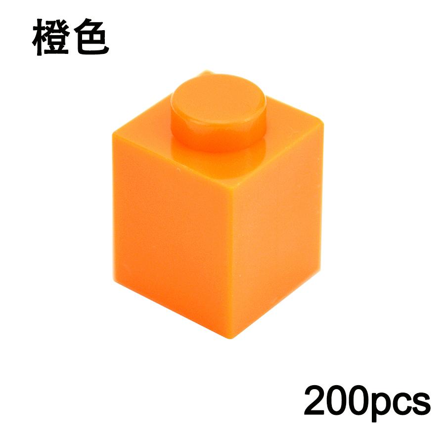 200PCS DIY 1x1 Dots Building Blocks Thick Figures Bricks Educational Creative Size 1*1 Dot Compatible With 3005 Toy for Children