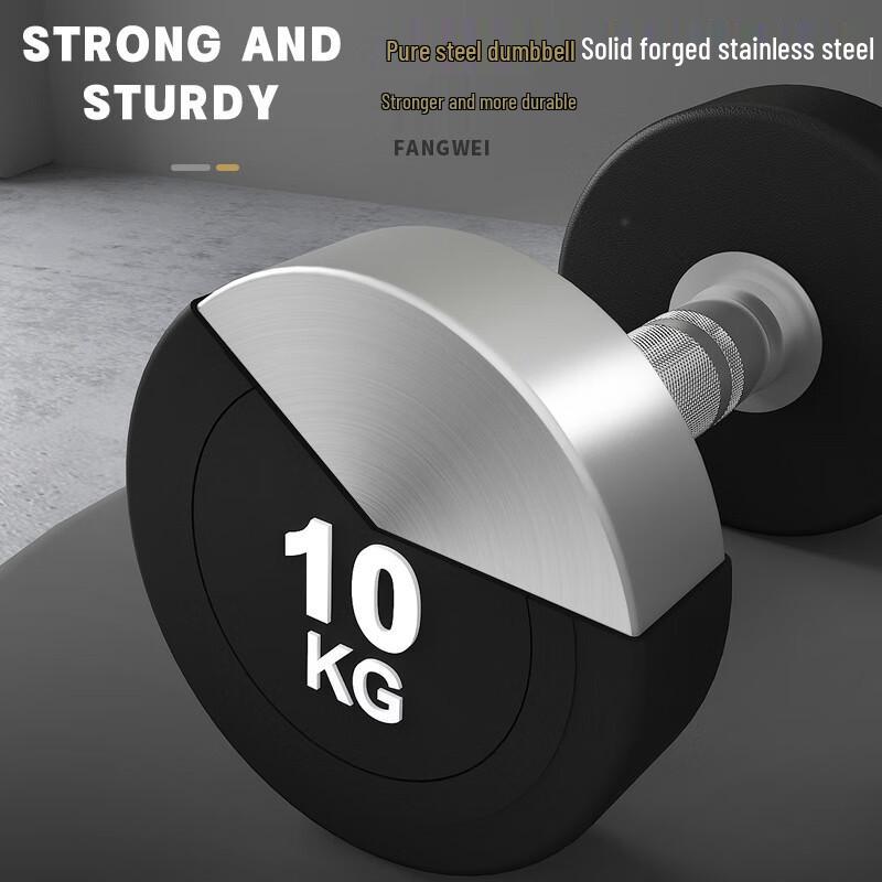 Jinlishuo Round Head Rubber Coated Dumbbells