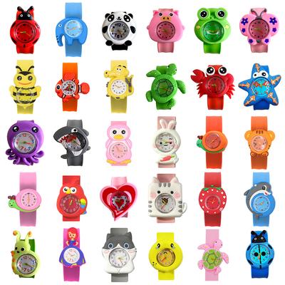 30 Styles Digitale Slap Kinder Uhren Niedliche 3D Cartoon Tier Armbanduhren Für Jungen Mädchen Geschenke Kinder Quarz Armbanduhren