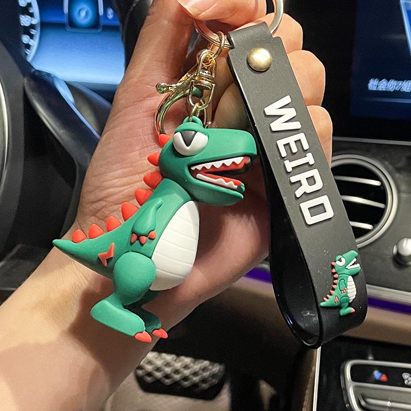 3D Epoxy Tyrannosaurus Rex Keychain Pendant - Creative Dinosaur Doll Accessory