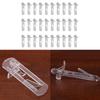 Pack of 30 Shelf Support Peg Clear Plastic Cabinet Shelf Pins Self-Locking Bracket Clip for Supporting Furniture Kitchen