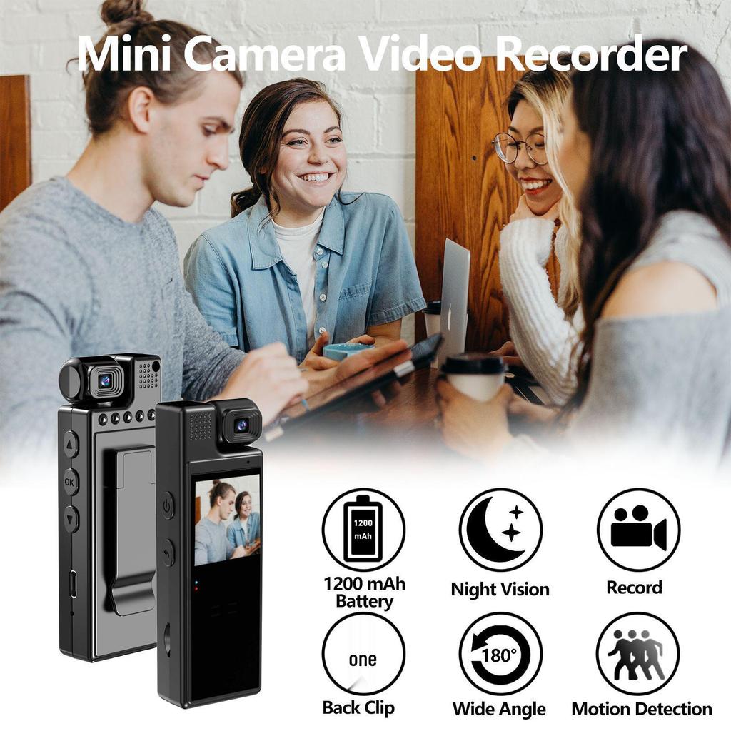 HD 1,3-Zoll-Bildschirm Tragbare WiFi Outdoor DV-Kamera mit drehbarer Linse