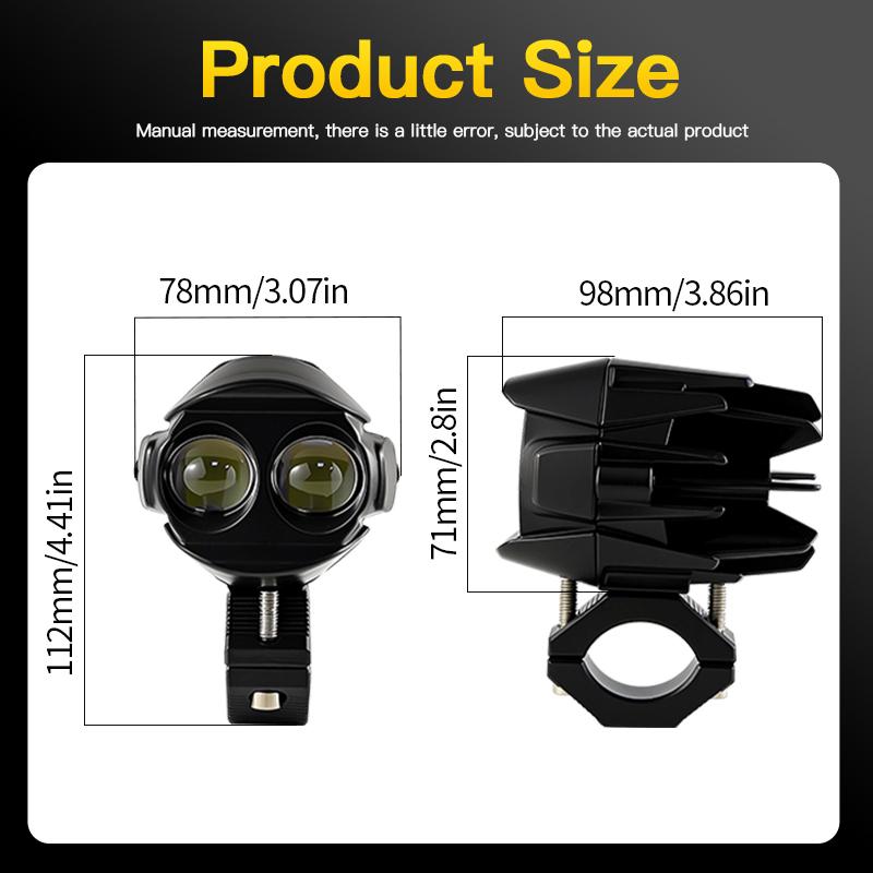 1Set 50W Motorcycle Spotlights Universal Additional Headlight For BMW K1600GT K1600GTL K1600 GT K1600 GTL K 1600 GT K 1600 GTL