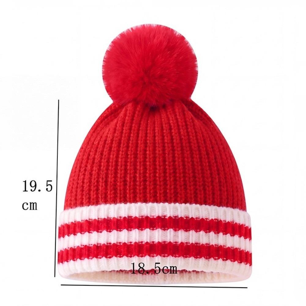 Warm Infant Beanie Cap Woolen Ear Protection Winter Baby Hat Cute Kids Pullover Hats New Year