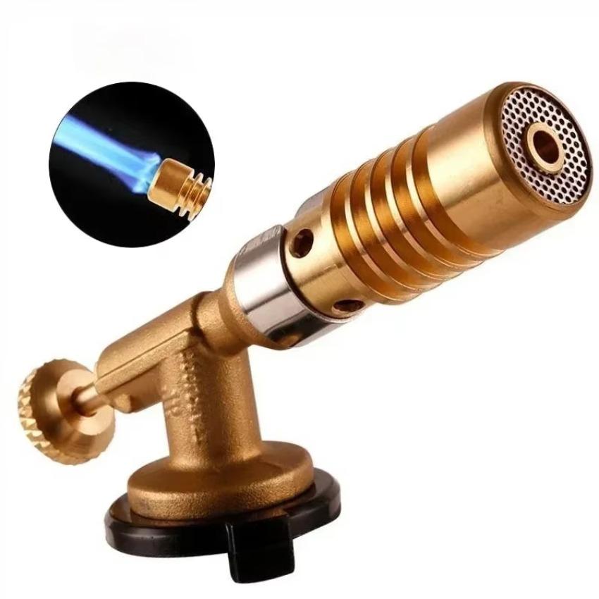 1 Pcs Gas Turbo Torch Flame Gun Flame Copper Lighter BBQ High Temperature Solder Brass Blowtorch Propane Butane Welding Torch