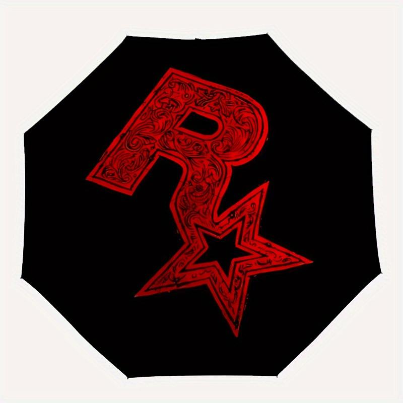 Rockstar Games GTA Automatic Open/Close Windproof Umbrella Folding Umbrella,Portable Compact Perfect Gift for Birthday, Christmas0809192