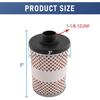 3Pcs 496-5 Fuel Tank Filter Element Replacement for Gasoline and Diesel Water Separate 30 Micron with Protective Sheet