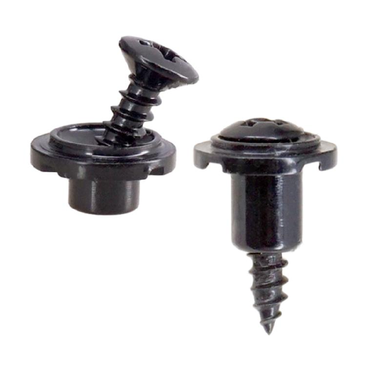2Pcs Round Slotted String Retainer Guide Tree With Screw for Guitars