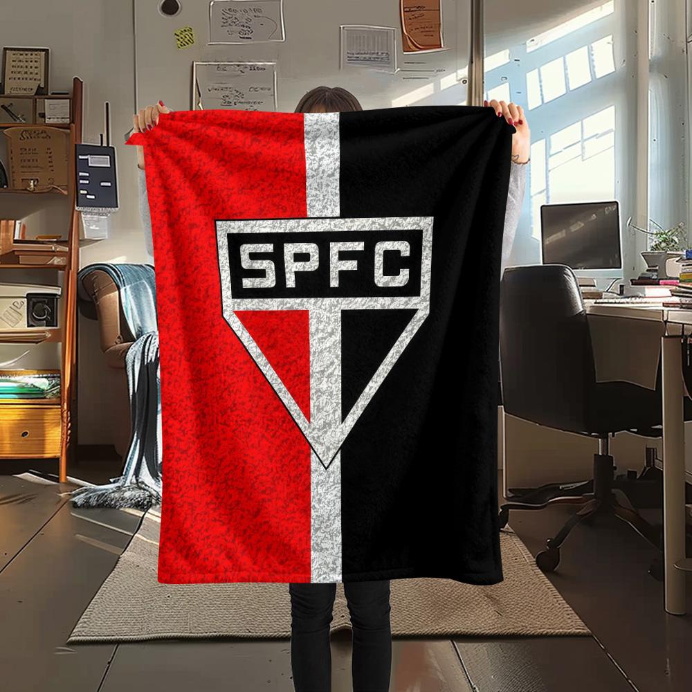 Sao Paulo FC2 Flannel Blanket, High quality Comfortable for All Seasons, Home Decor, Warmth and Comfort