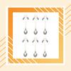 6pcs Hanging Cup Spoon Cute Coffee Spoon Teaspoon Portable Stainless Steel Ice Cream Tableware with Long Handle