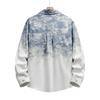 Gradient Shirt American Retro Gradient Plaid Shirt Men's Spring and Autumn New Lazy Style Loose Trendy Couple Jacket