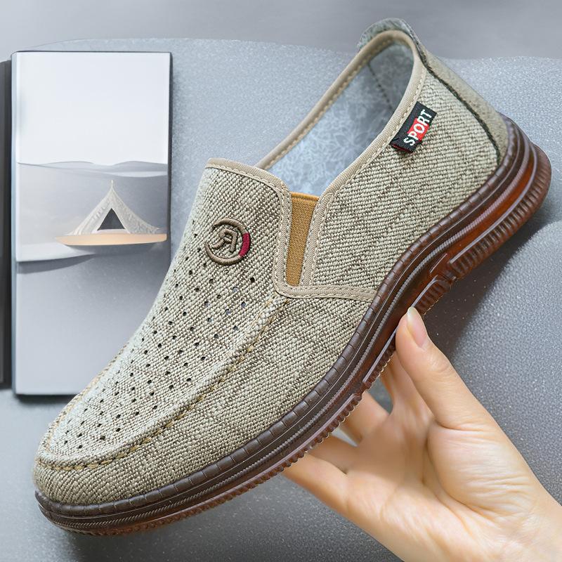 

New summer old Beijing cloth shoes men s breathable soft-soled casual net shoes trendy versatile men s shoes 39