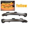 2PCS For VW Golf 7 MK7 GTI Smoked Dynamic Side Mirror Blinker Turn Signal Light For Volkswagen Rline Sportsvan Side Mirror Light