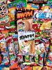 Assorted Japanese Candy Set with Shop Original Wet Wipes Great for Bulk Grab Food and Adults (120 Pieces) - Tasting, Buying, Birthdays, Surprises,
