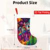 Christmas Decoration Fireplace Hanging Stocking 1pc Unicorn-Themed Suitable for Fireplace and Tree Decorations - Elegant