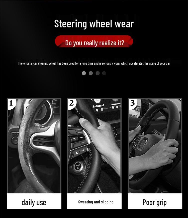 Steering Wheel Cover for Jingyi X5, S50 EV, S500, SX6, Fengxing T5L, S500 Yacht, Lingzhi M5