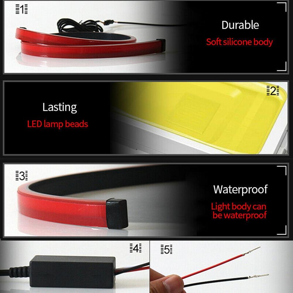 Light Strip LED 3rd High Brake Rear Windshield Stop Signal Bar Lamp Red