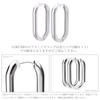 LOKUMI Made In Pt900 Hoop Platinum Nickel Earrings, Japan, Platinum, Post, Pt900, Hypoallergenic, Hoop, Earrings, Catchless, One-touch, Post, Oval,