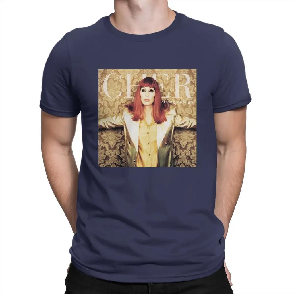 Distinctive Gift Clothes OutdoorWear C-Cher Singer Creative TShirt for Strong Enough Music Round Neck Pure Cotton T Shirt