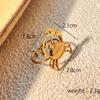 JZ-YS460: Stainless steel crab ring, women's fashion design