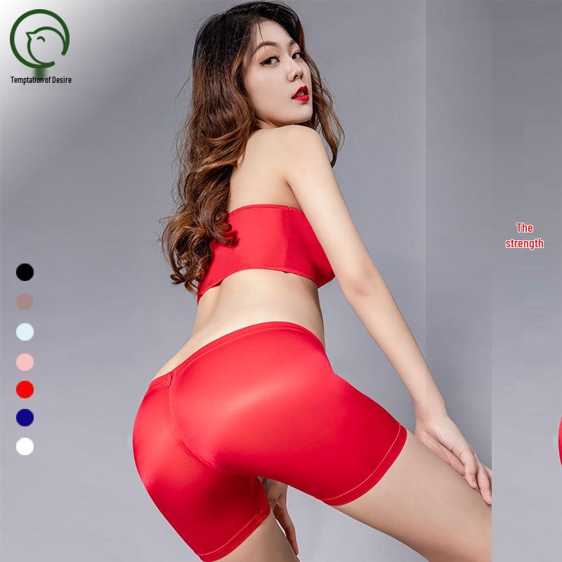 Lust's Temptation See-Through High Elastic Zipper Lingerie Shorts