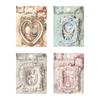 10 Sheets Vintage Hollow Border Decorative Card, Retro Design, for Journal & Scrapbooking Decoration